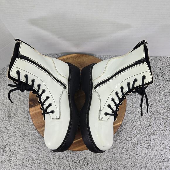 Skechers Urbs Forever Cool Patent Leather Zip Chunky Y2K Platform Boots Womens 8 - Picture 10 of 16